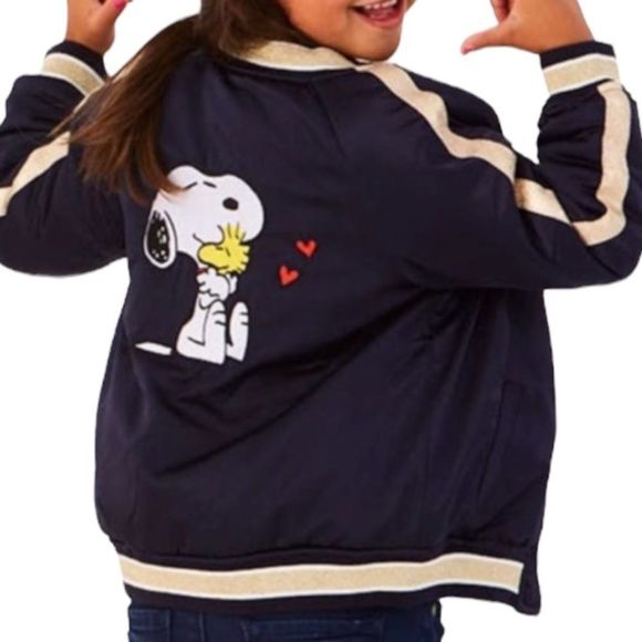 Cotton On Jackets & Coats Snoopy Peanuts Cotton On Kids Navy Gold